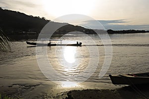 Boats on Beni river, Rurrenabaque, Bolivia