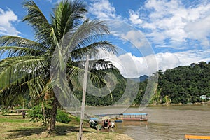 Boats on Beni river, Rurrenabaque, Bolivia photo