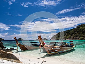 Boats and blue sky