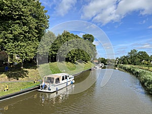 Boats at the bolwerk of Franeker