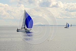 Boats on Brighton beach