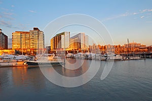 Boats and buildings at the DC Waterfront