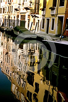 Boats- Burano, Italy photo