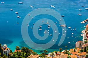 Boats at Cote d`Azur beachfront