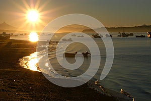 Boats at dawn