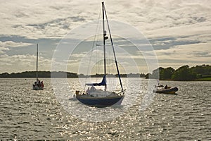 Boats at Dell Quay, West Sussex, England