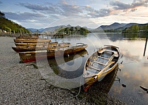 Boats on Derwent Water