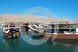 En puerto de Omán 