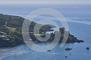 Boats docked near a hill in San Nicola Arcella, Cosenza, Calabria, Italy