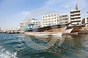 Boats on Dubai creek