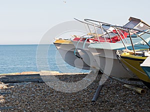 Boats on the foreshore photo