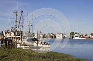 Boats on the Fraser River