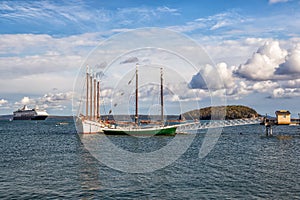 Boats at Frenchman Bay in Maine