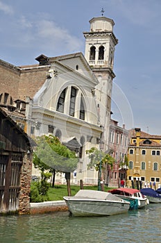 Boats in front of San Trovaso church