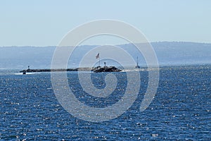 Boats in harbor