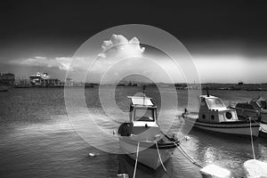 Boats in the Harbour of Trapani