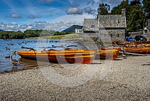 Boats for hire on Derwent water Keswick