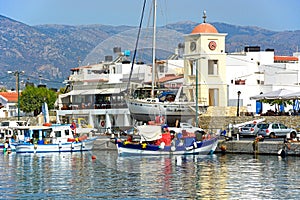 Boats in Ierapetra harbour, Crete.