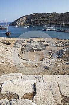 Boats in Knidos, Mugla, Turkey