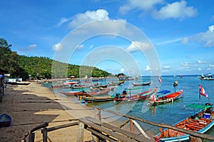 Boats in Koh Tao Island