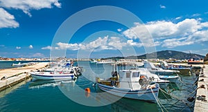 Boats in Laganas port
