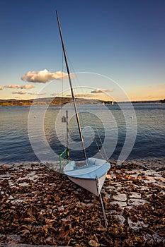 Boats on a lake