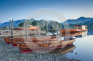 Boats, Lake District, Cumbria, UK