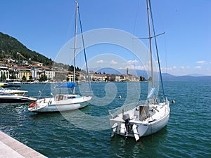 Boats in Lake Garda