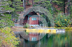 Boats at Lake Mamie photo