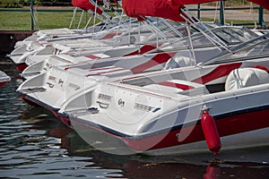 Boats in the Lake Tahoe Marina