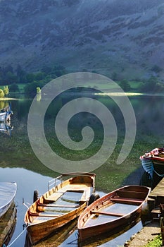 Boats on Lake Ullswater