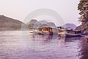 Boats On The Mekong River