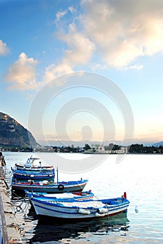 Boats in Mondello photo