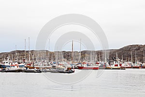 Boats Moored in the Harbour of Bodo, Norway