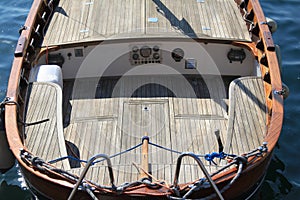 Boats moored in the port of salÃ² brescia