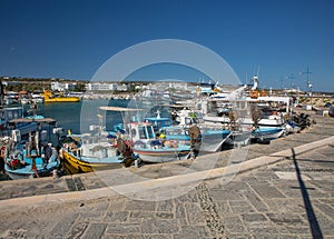 Boats moored in seaport of Ayia Napa, Cyprus