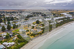 Boats mooring at Moyne river at Port Fairy, Australia