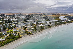 Boats mooring at Moyne river at Port Fairy, Australia