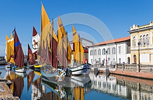 Boats museum in Cesenatico, Emilia Romagna, Italy