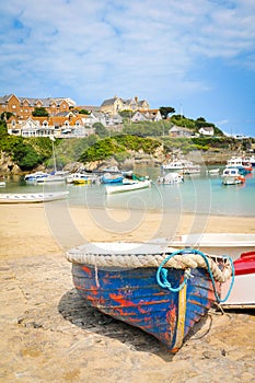 Boats in Newquay, Cornwall, England