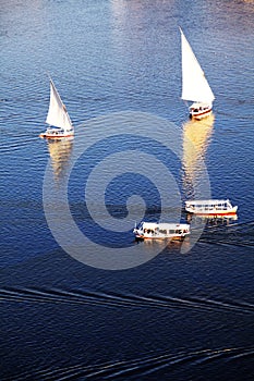 Boats on Nile