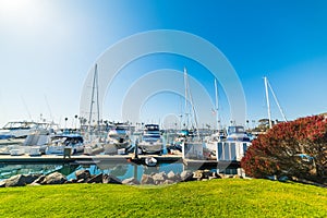 Boats in Oceanside harbor