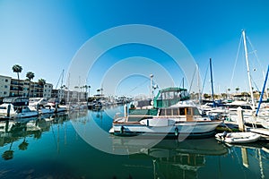 Boats in Oceanside harbor