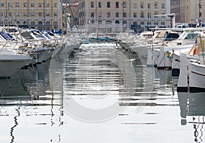 Boats in the Old Port in Marseille France