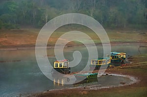 Boats in Periyar photo