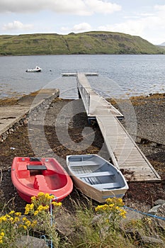 Boats on Pier; Skye