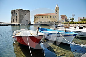 The boats in Port of Acciaroli, Cilento National Park. Salerno. photo