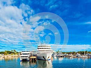 Boats in the port of Denarau, Nadi - Fiji