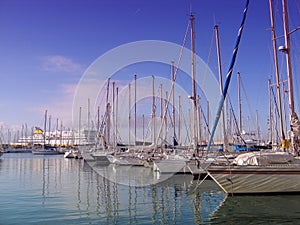 Boats in the port of Toulon