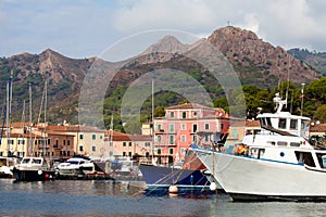 Boats At Porto Azzurro, Elba Island, Italy photo